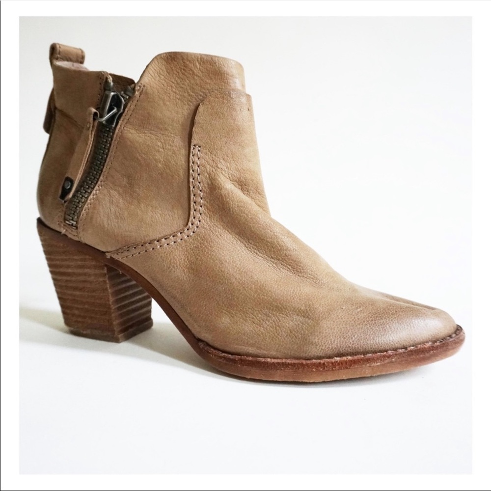 Dolce Vita Tan Leather Ankle Boot